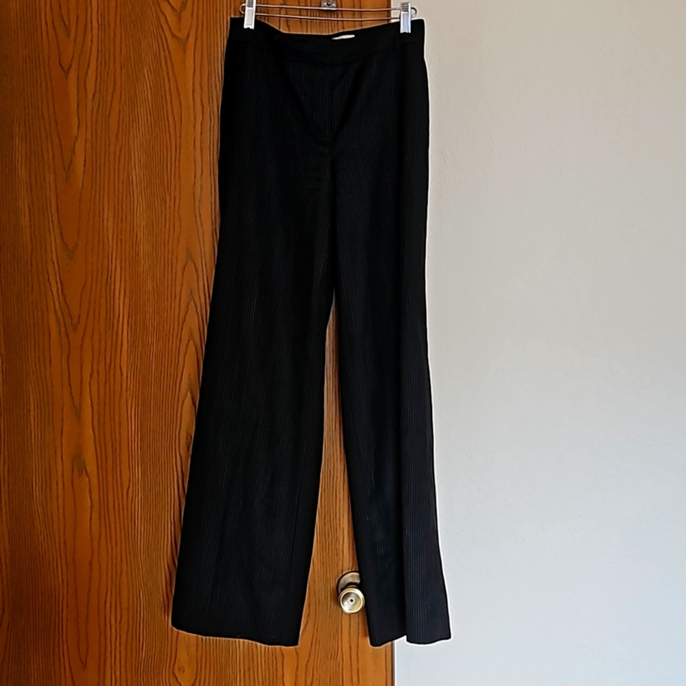 Loft pinstripe suit pants size 8. Wide leg.